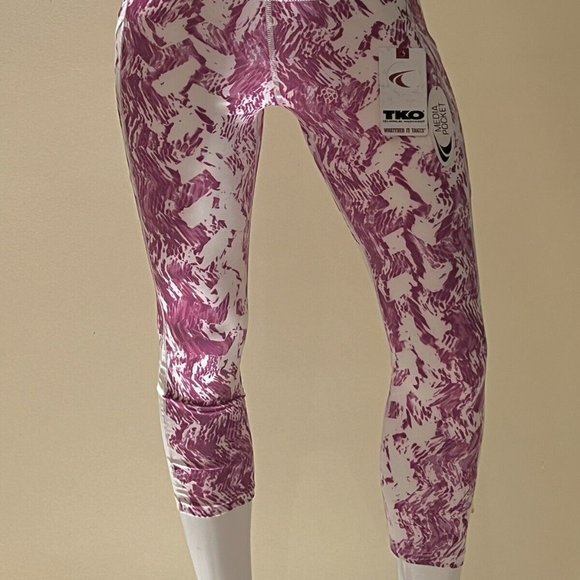 TKO Technical Knockout Women’s Size S Yoga Pants Leggings Media Pocket - Picture 2 of 8